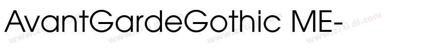 AvantGardeGothic ME字体转换 AvantGardeGothic ME字体转换